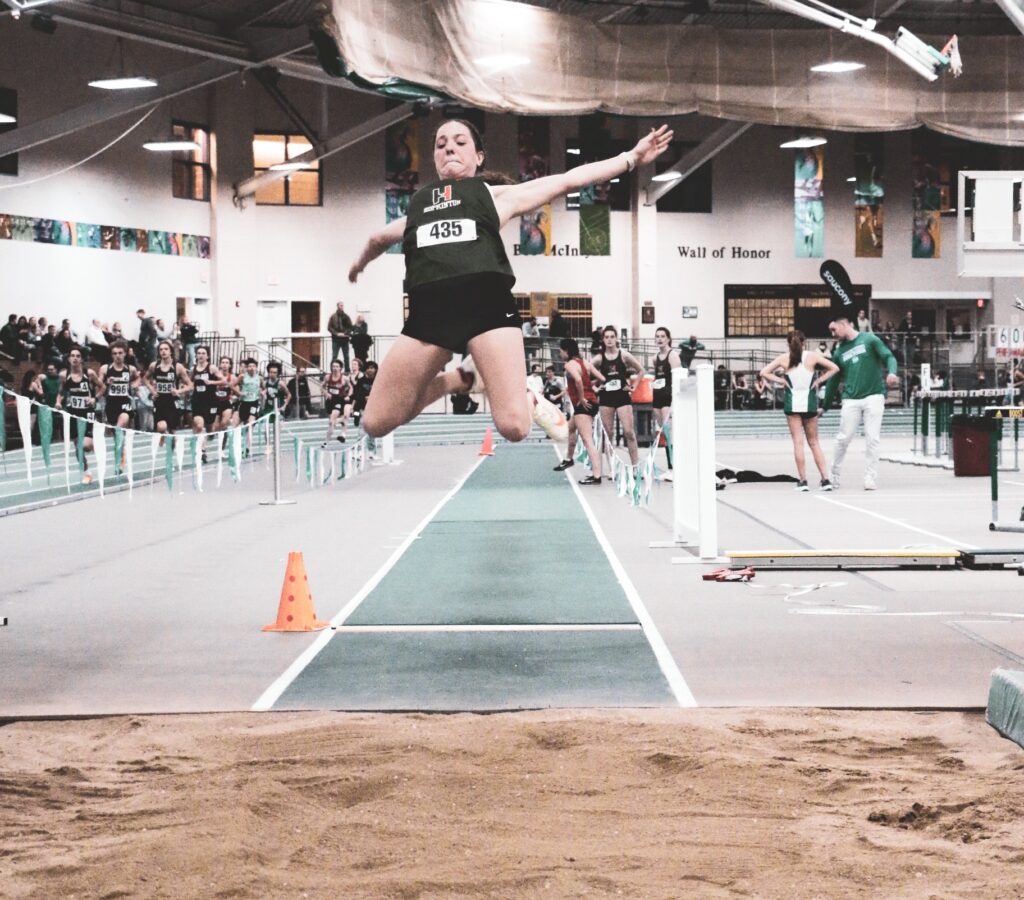 Josie Hopkins on Hopkinton sails through the air