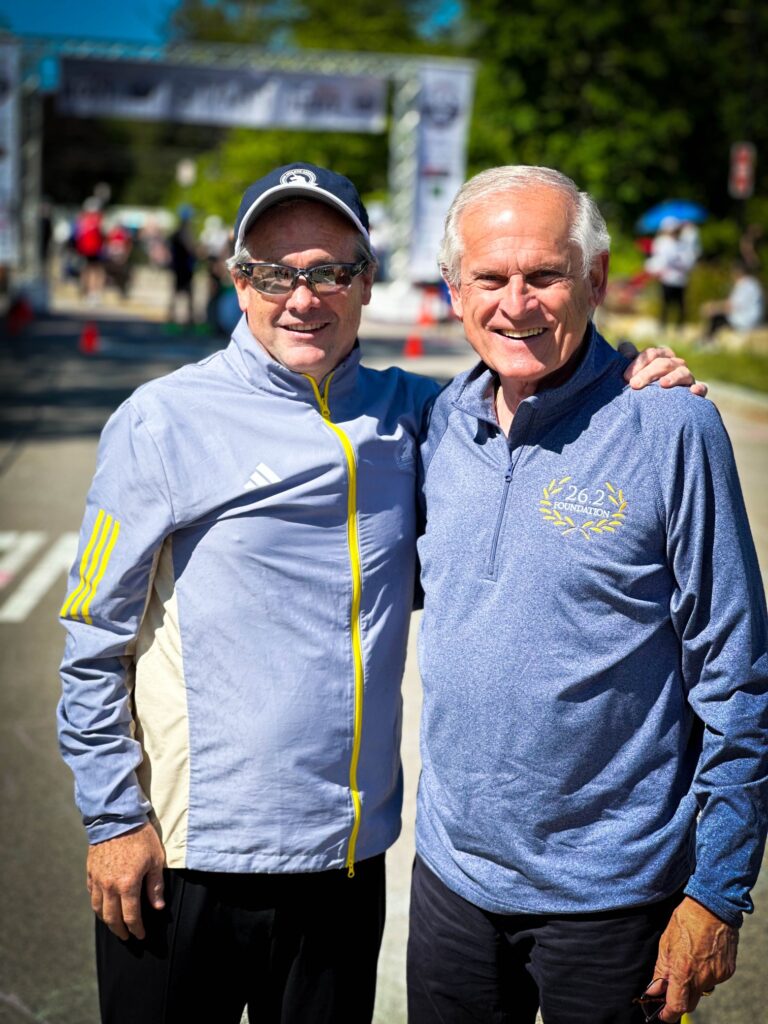 B.A.A. CEO Jack Fleming and 26.2 Foundation CEO Tim Kilduff.