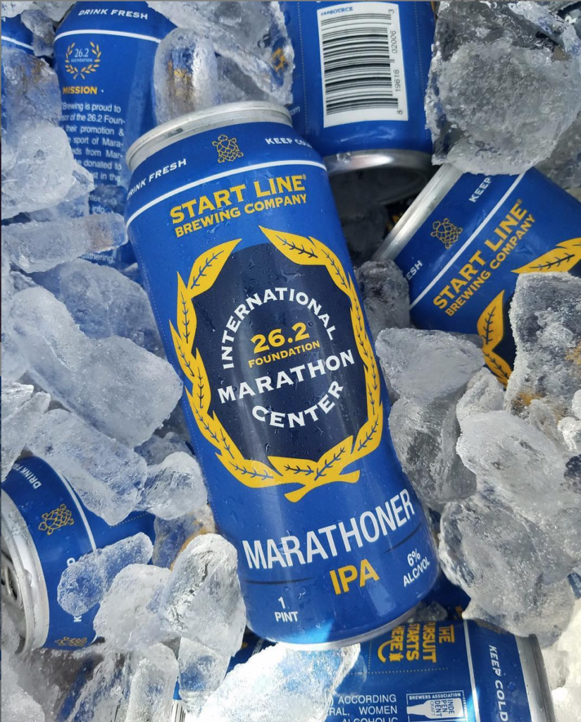 The Marathoner IPA.  Proceeds go to support the 26.2 Foundation and the construction of the International Marathon Center.
