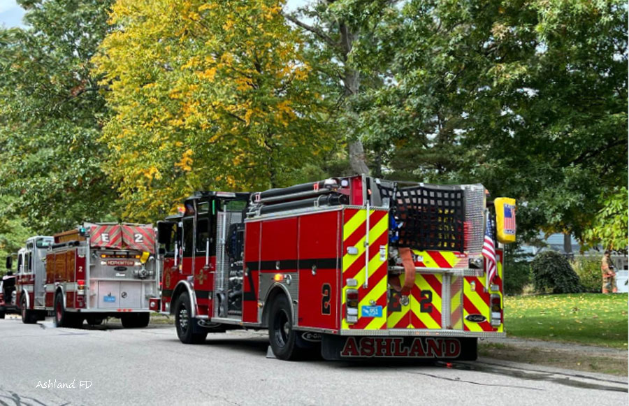Fire on Elizabeth Road in Hopkinton