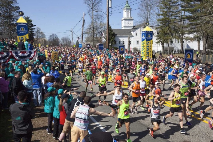 Boston Marathon in Hopkinton