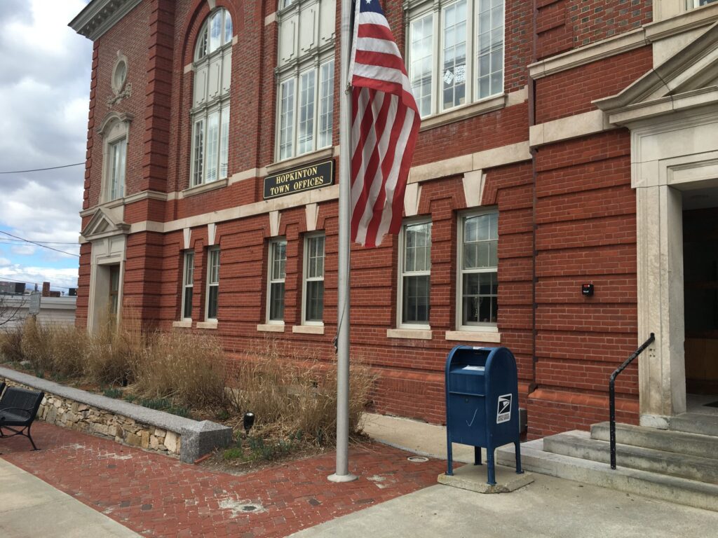 Town Hall in Hopkinton, MA