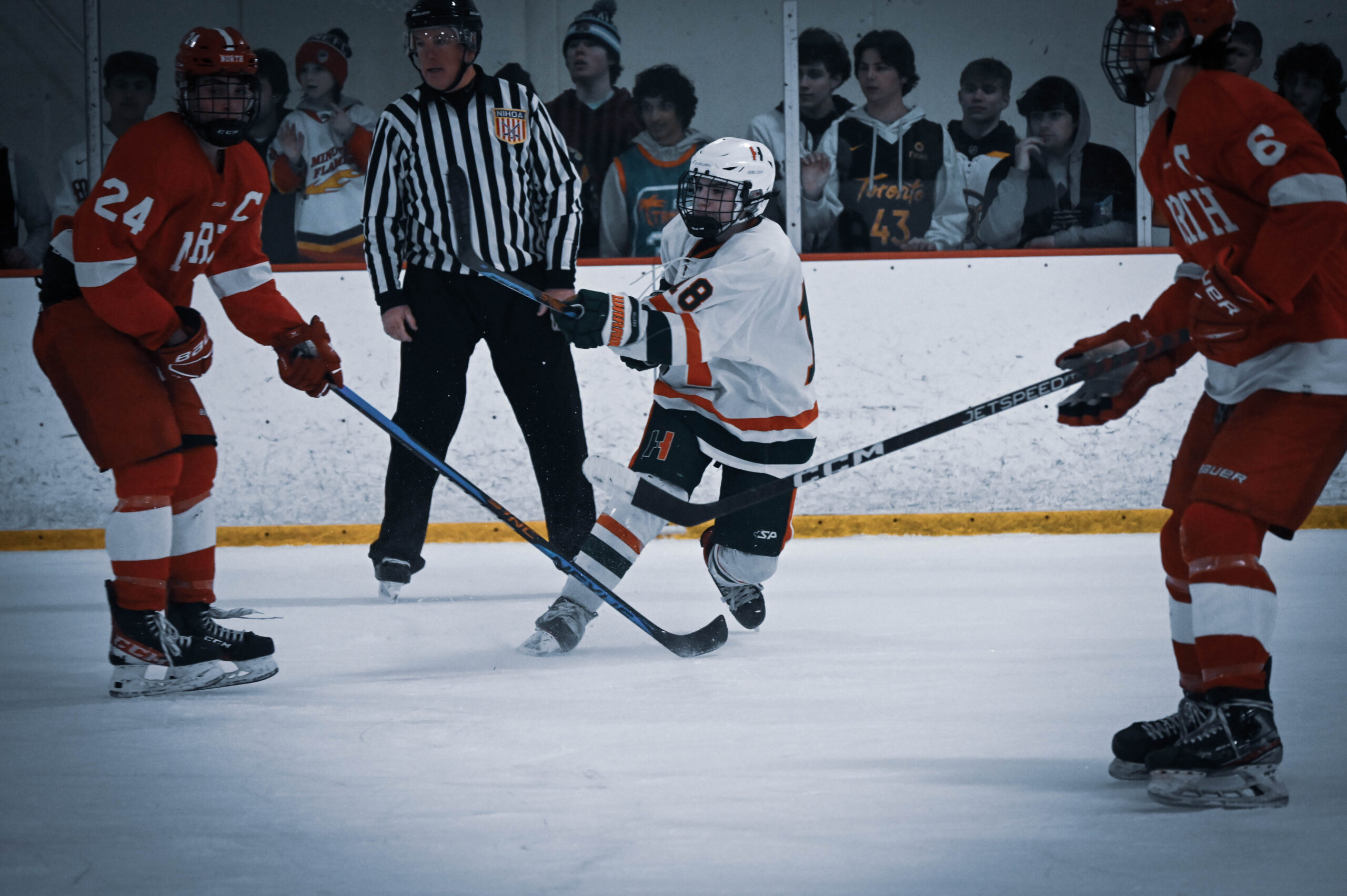 Cam MacPherson rips a shot