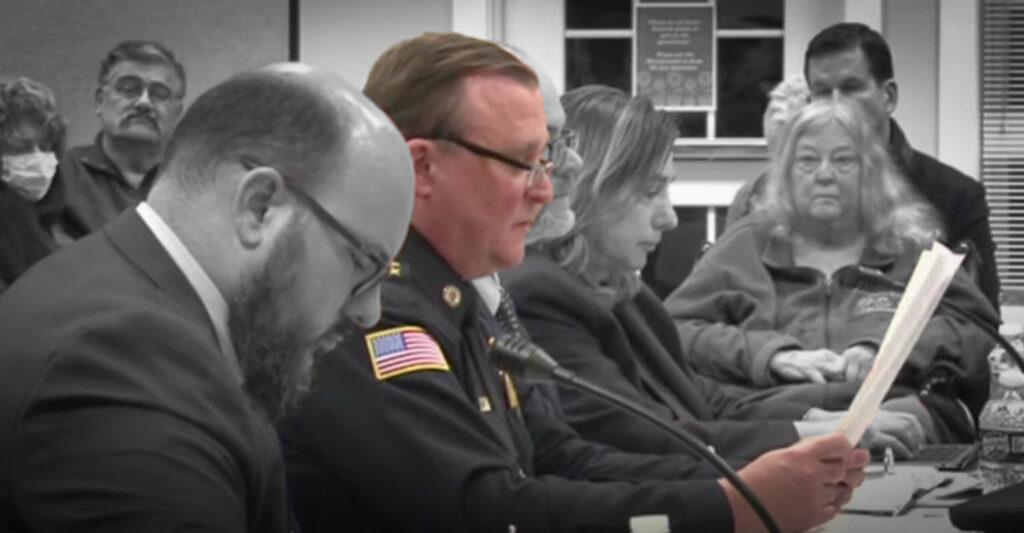 Hopkinton Police Chief Joseph Bennett at Tim Brennan's Loudermill hearing