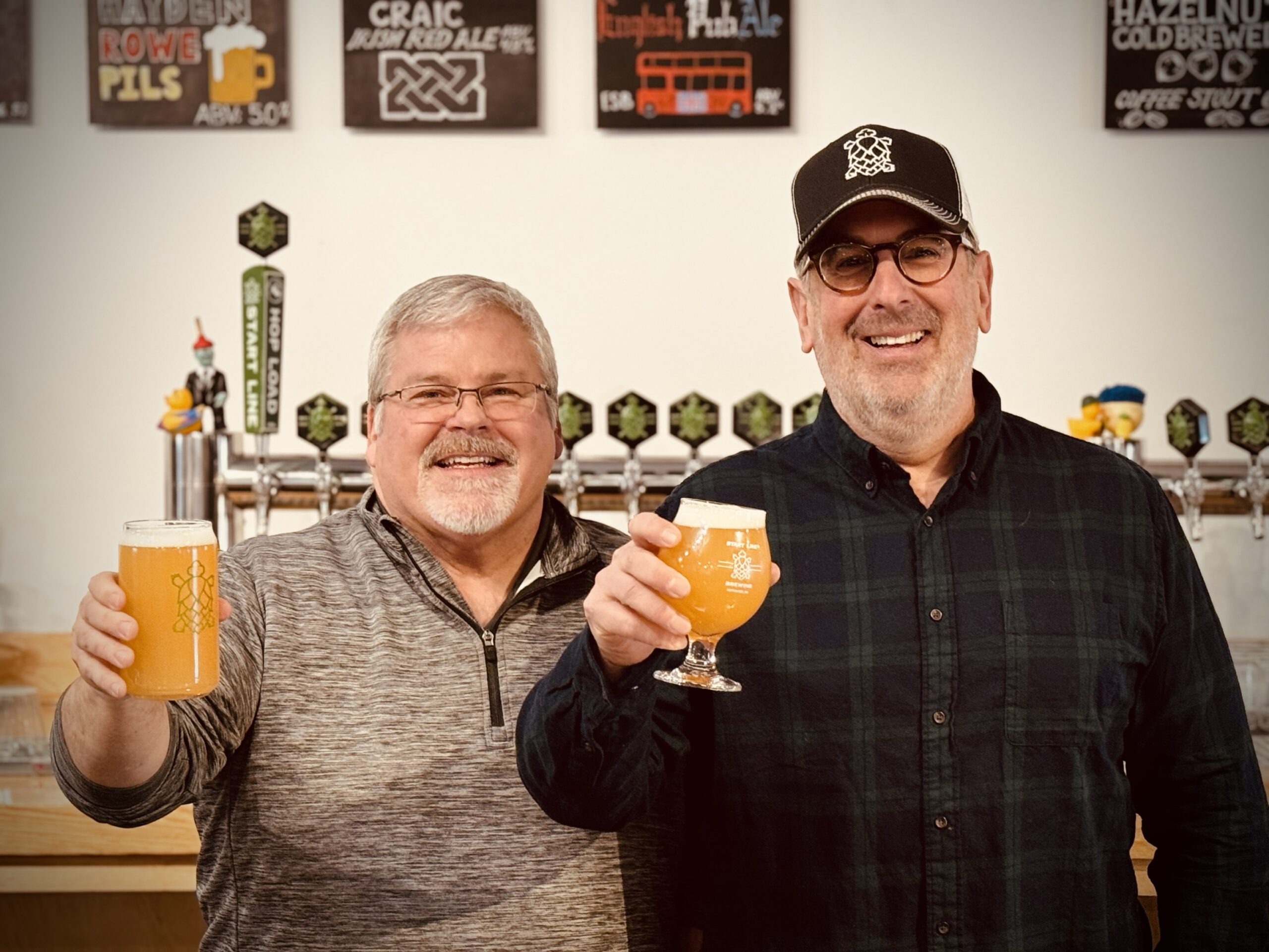 Ted Twinney and Jeffrey Taback, founders of Start Line Brewing