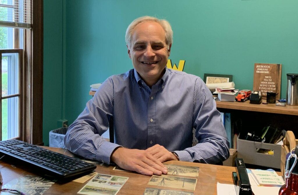 Jason Hoch, while serving as Williamstown Town Manager. Photo courtesy of the Williams Record.