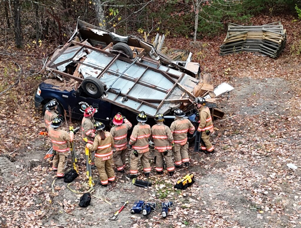 Hopkinton MA Fire Dept training drone view