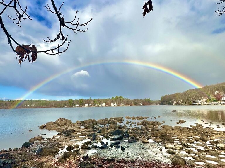 Rainbow that appeared after Steve Uliss passed