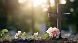 Grave with flowers