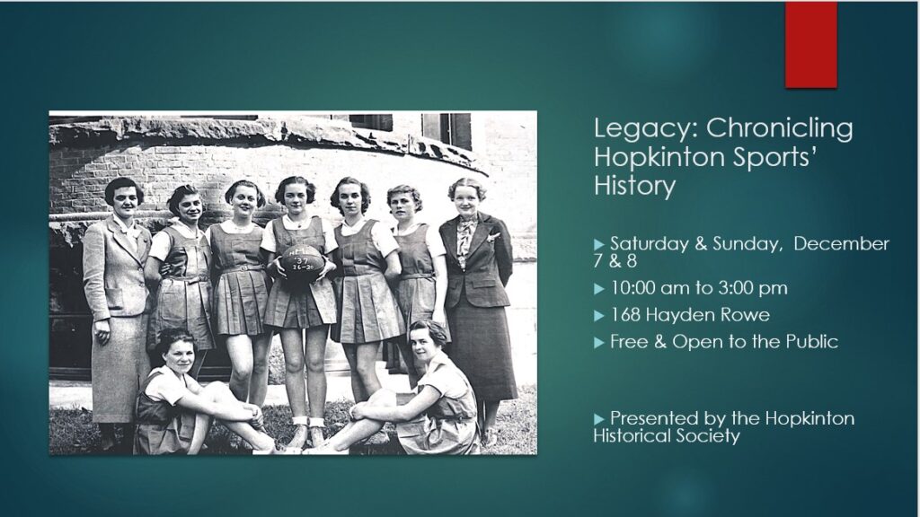 Hopkinton's Sports History, December 7-8, From 10-3