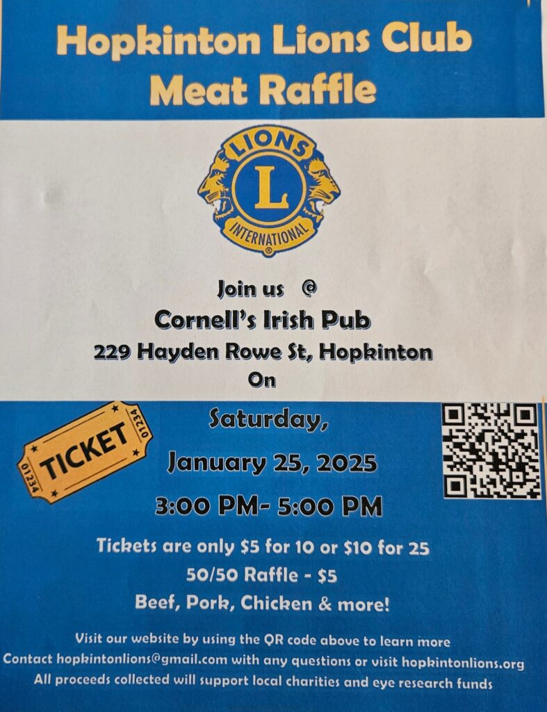 Lions Club Meat Raffle