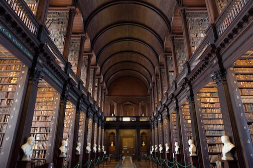 Trinity College Library in Dublin