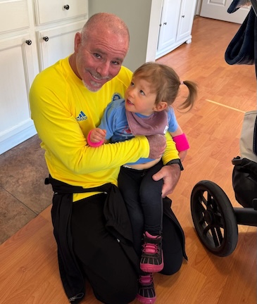 man with a child