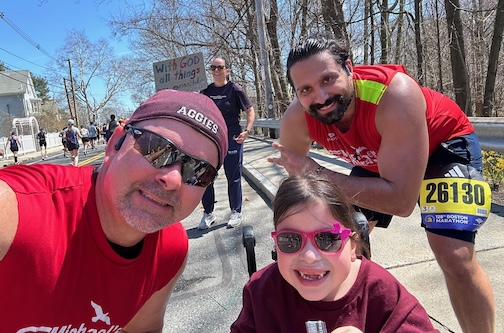 2 runners and a child
