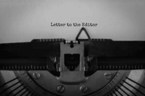 Letter to the editor typewriter