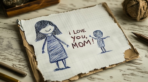 Mom and Child drawing