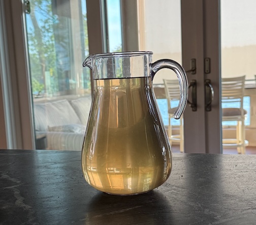 pitcher of dirty water