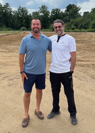 two men at construction site