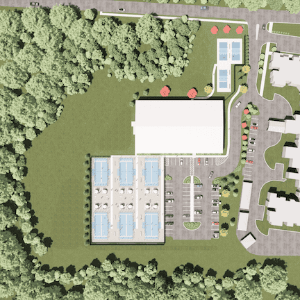 Site Plan, Rt 135 at top