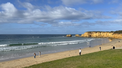 Beach with ocean waves