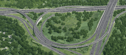 Drone View of intersection