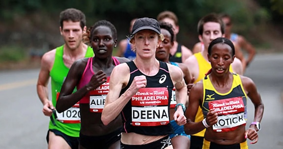 Runners in a race