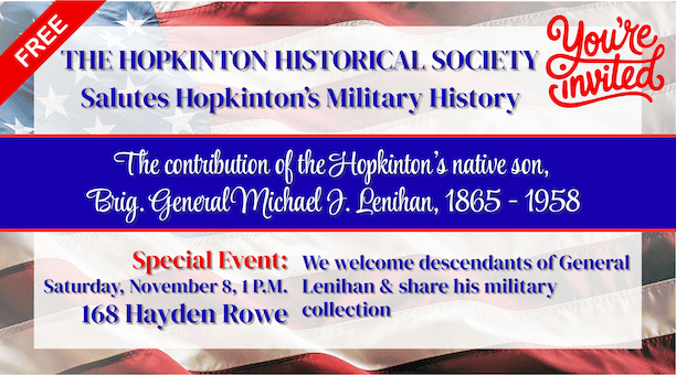 Salute to Hopkinton's Military History poster