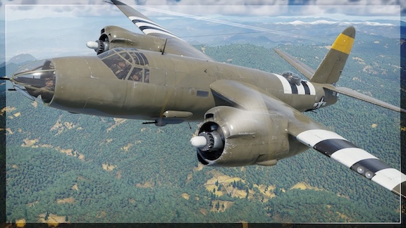 WWII B-26 Marauder airplane
