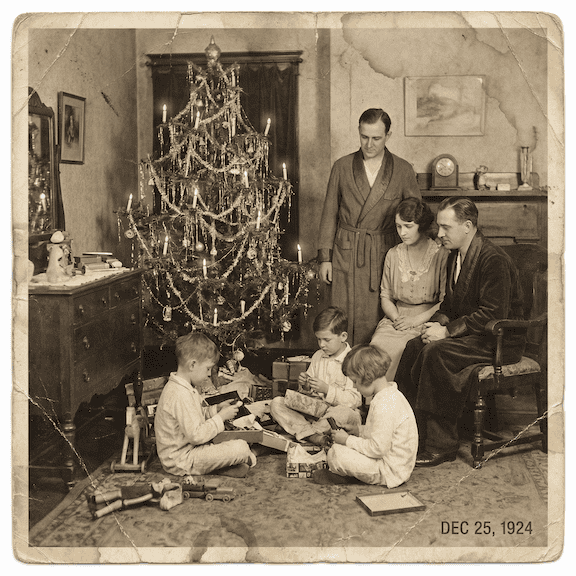 Image of 1924 Christmas Morning.