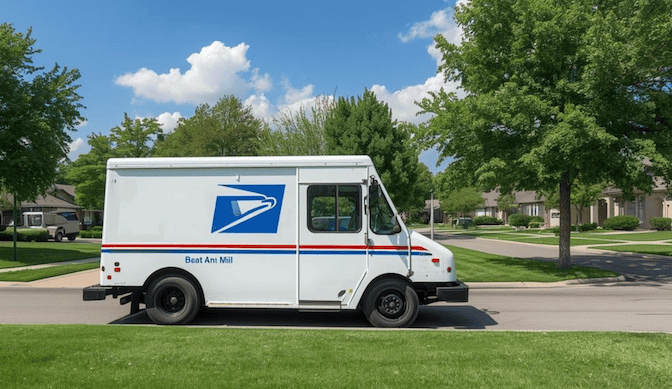 Mail truck