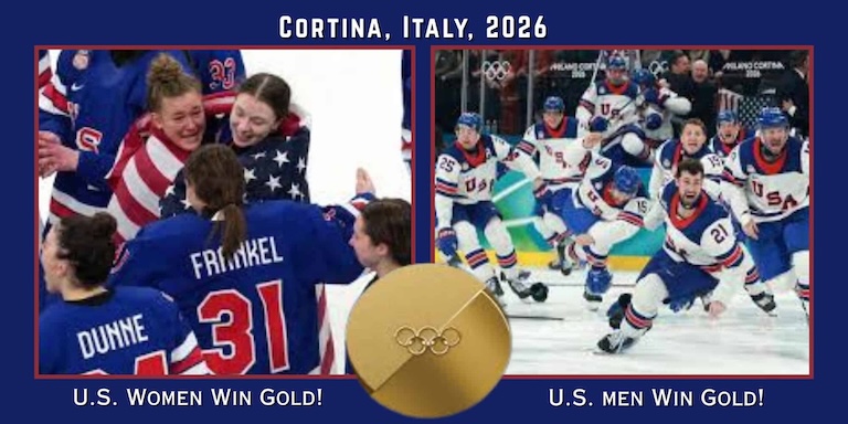 USA Mens and Womens hockey win gold at the 2026 Olympics