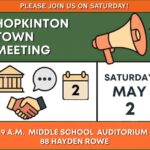 2026 Hopkinton's Annual Town Meeting, Saturday, May 2